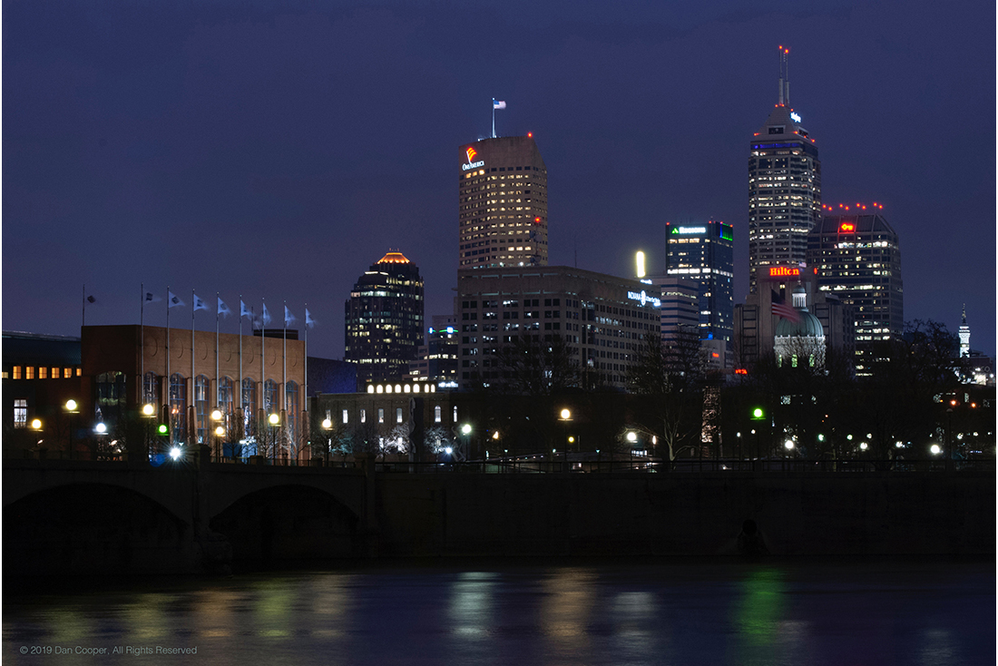 Indianapolis Skyline at Night